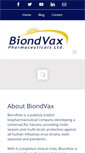 Mobile Screenshot of biondvax.com