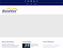Tablet Screenshot of biondvax.com